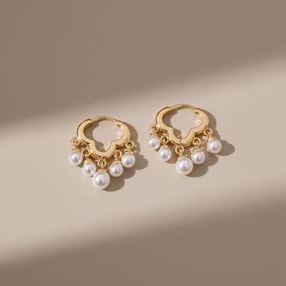 Éclat Nuage Pearl Hoops