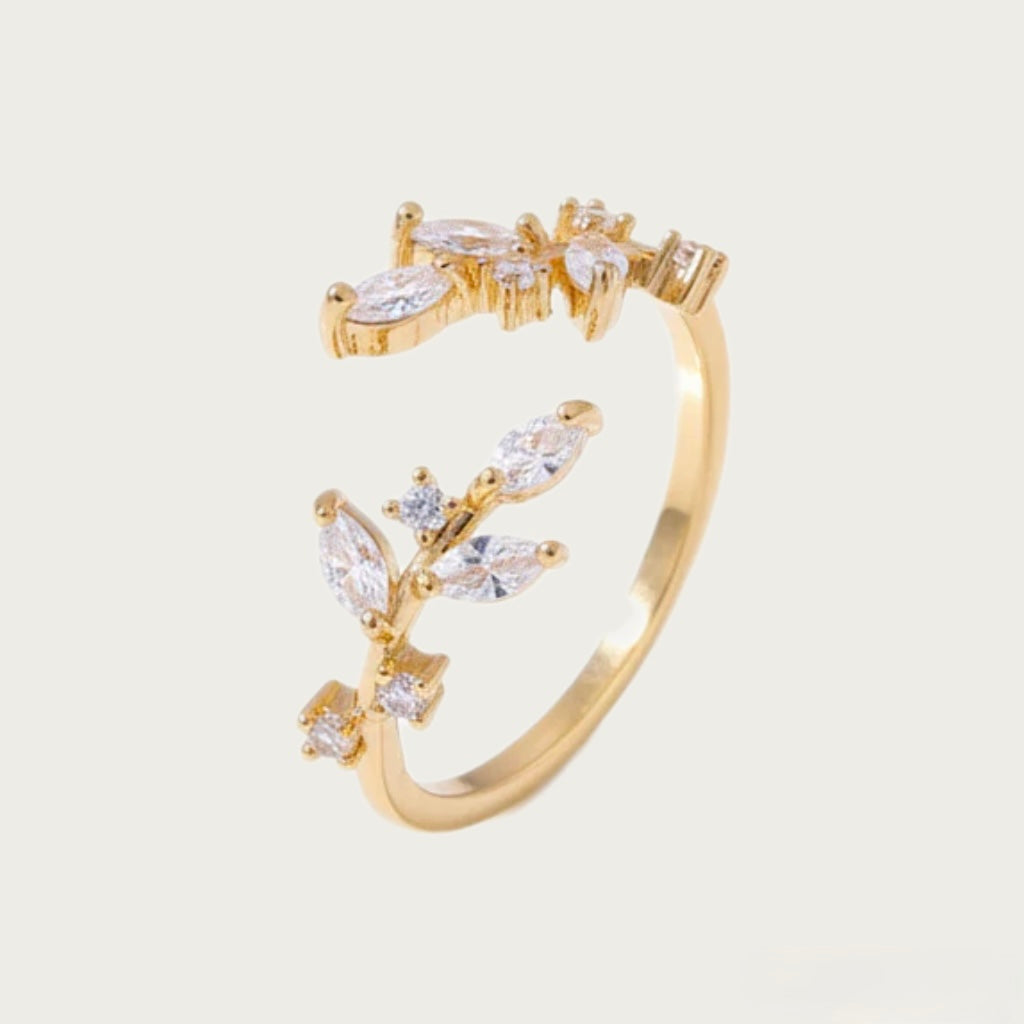 Aurora Leaf Ring