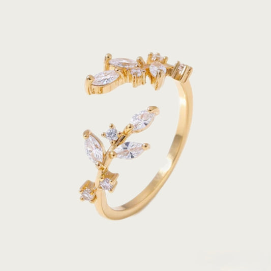 Aurora Leaf Ring